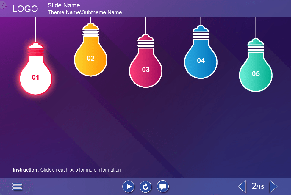 Lightbulbs — Lectora Template-44062 Lightbulbs — Lectora Template-44062