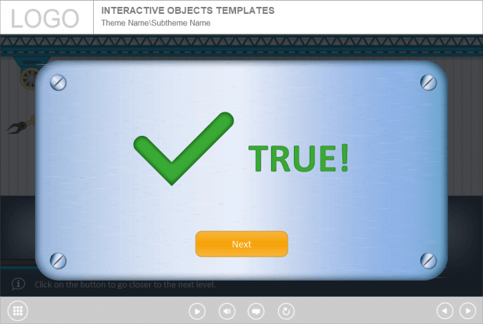 Feedback Message — Lectora Templates for eLearning Courses