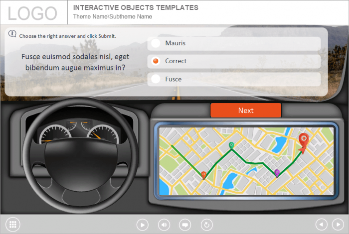 Car Driving Quiz — Lectora Template-47739