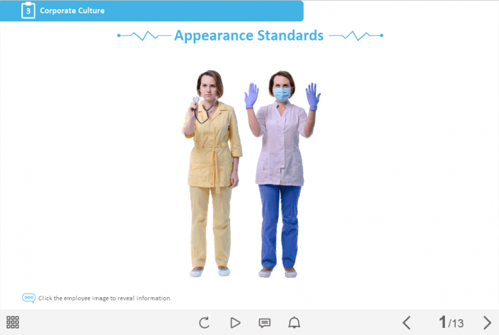 Medician's Appearance Standards — Lectora Template-0
