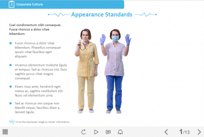 Medician's Appearance Standards — Lectora Template-47418