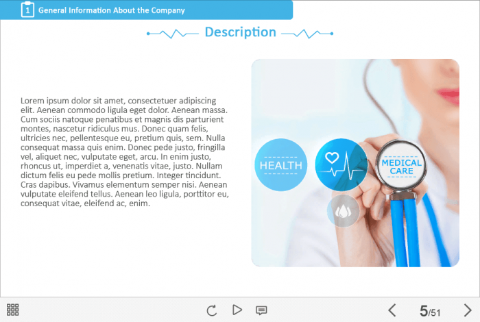 Medical Industry Welcome Course Starter Template — Adobe Captivate-47547