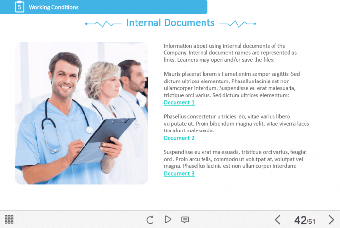 Medical Industry Welcome Course Starter Template — Adobe Captivate-47702