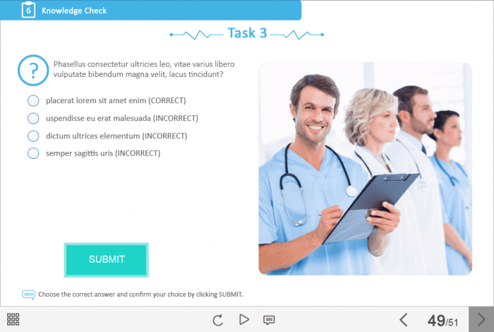 Medical Industry Welcome Course Starter Template — Adobe Captivate-47714
