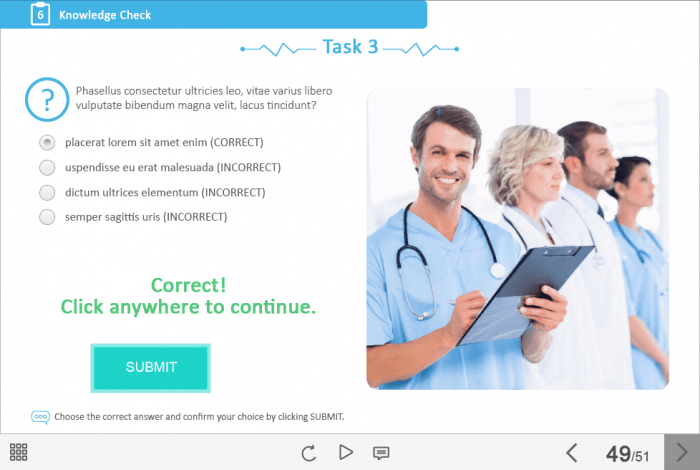 Medical Industry Welcome Course Starter Template — Adobe Captivate-47716