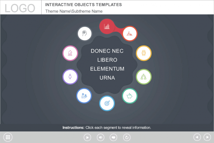 Clickable Circles — Articulate Storyline Template