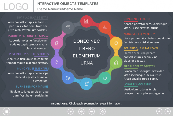 Colorful Buttons — Download Articulate Storyline eLearning Template