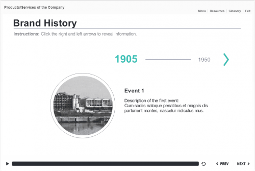 Brand History Timeline — Storyline Template-47893