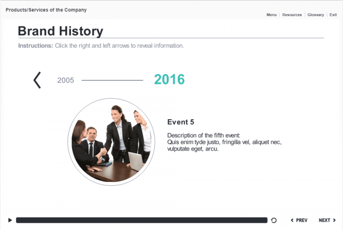 Brand History Timeline — Storyline Template-47895