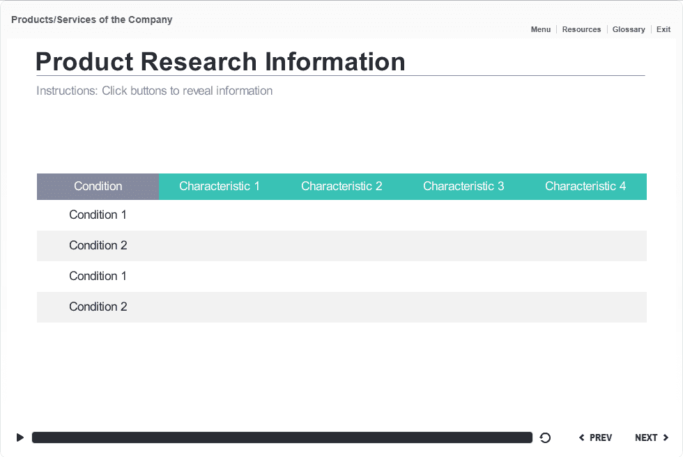 Product Research Information — Storyline Template-0
