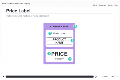 Price Label with Markers — Storyline Template-47990