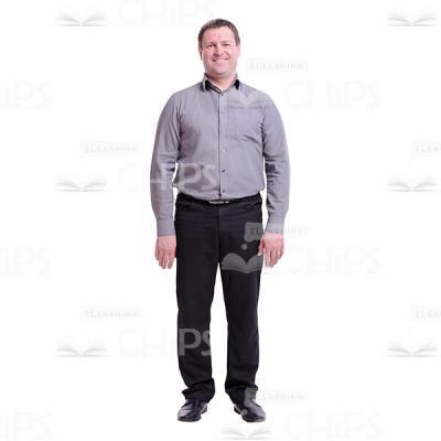 Happy Middle-aged Man Cutout Photo-0