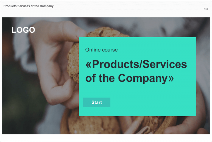 Company`s Products / Services Course Starter Template — Articulate Storyline-47799