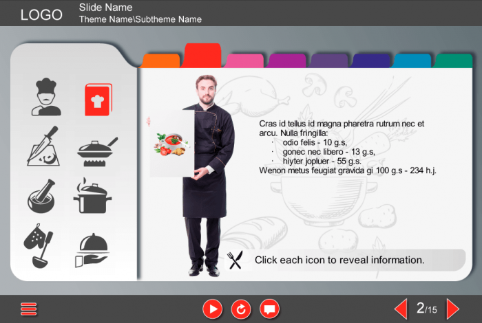 Chef's Tabs — Storyline Template-48157