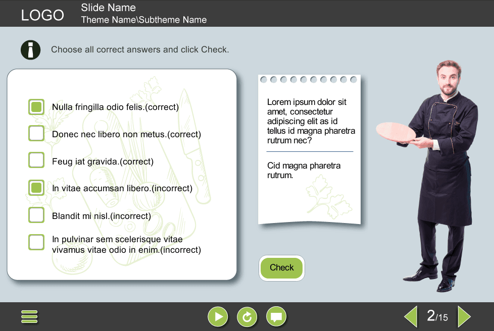 Chef's Quiz — Storyline Template-48177 Chef's Quiz — Storyline Template-48177