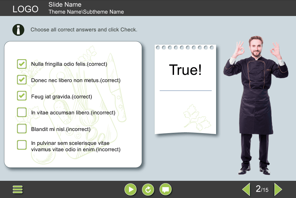 Chef's Quiz — Storyline Template-48179 Chef's Quiz — Storyline Template-48179