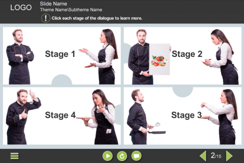 Dialogues in Grid Images — Storyline Template-0