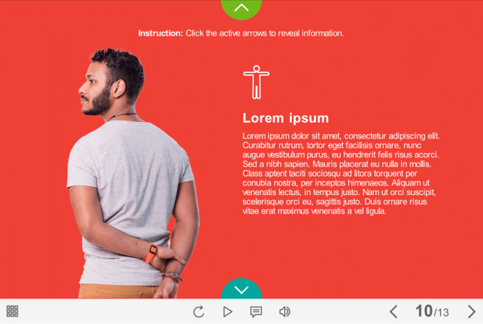 Cutout Man from the Back — eLearning Storyline Templates
