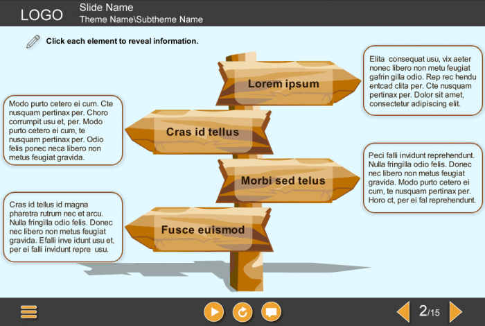 Wooden Signpost — Storyline Template-48366