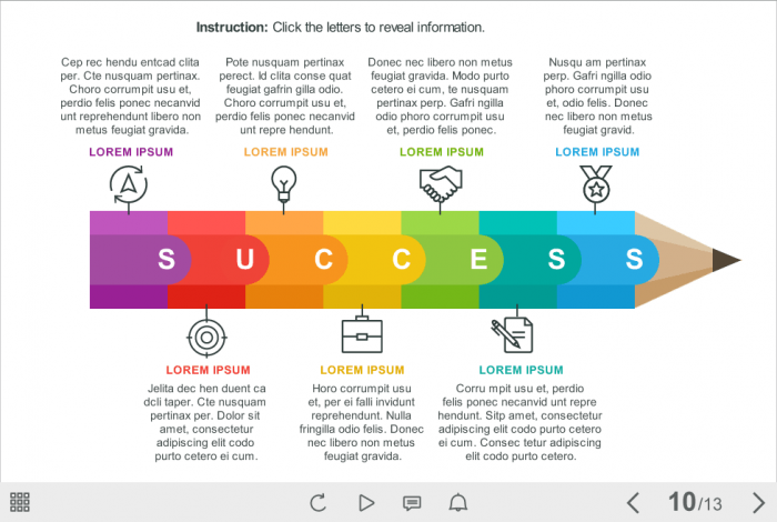 Colorful Clickable Buttons — eLearning Storyline Templates