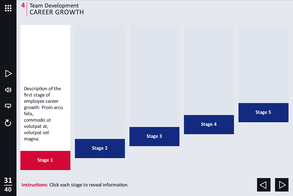 Five Buttons — eLearning Articulate Storyline Templates Five Buttons — eLearning Articulate Storyline Templates