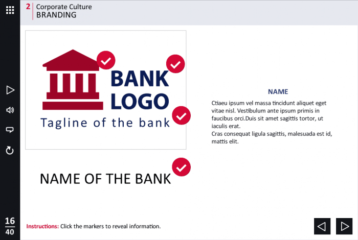 Banking / Financial Industry Welcome Course Starter Template — Articulate Storyline-48440