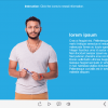 Cutout Man over Blue Background — Articulate Storyline Template
