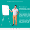Cutout Character with Flipchart — Download Articulate Storyline Templates