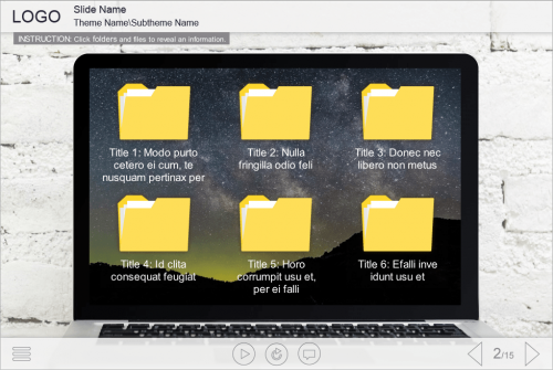 Clickable Folders — Storyline Template-0