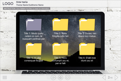 Clickable Folders — Articulate Storyline Template