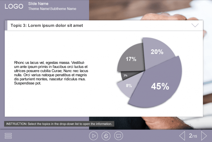 Pie Chart Picture — eLearning Articulate Storyline Templates