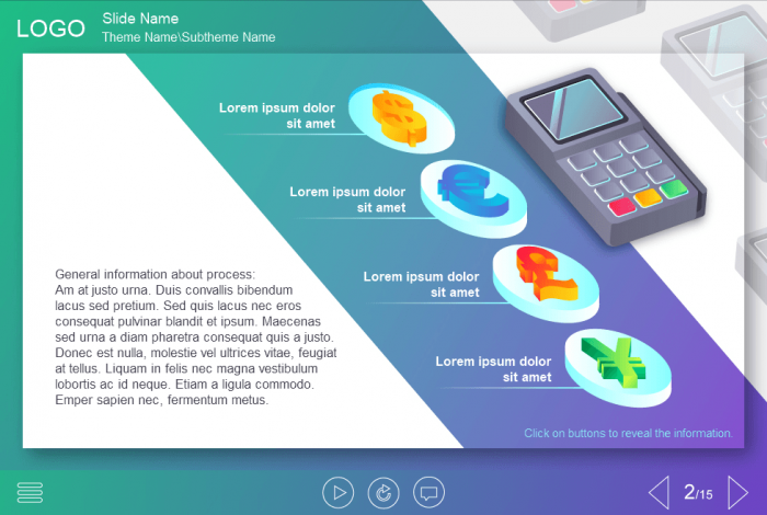 Currency Buttons — Download Lectora Publisher Templates