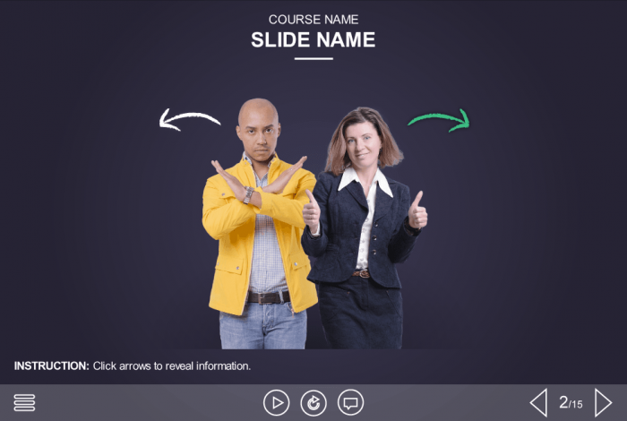 Cutout People Images — Articulate Storyline Template