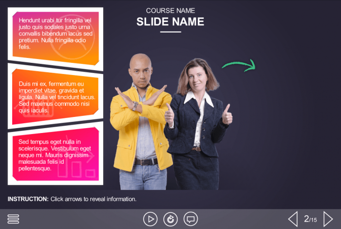 Clickable Arrows — eLearning Storyline Templates