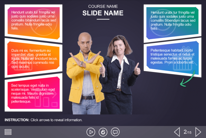 Infographics Slide — eLearning Articulate Storyline Templates