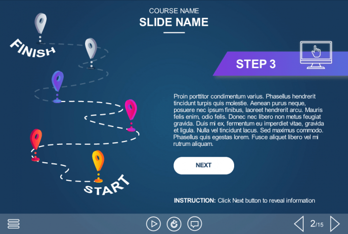 Clickable Markers — eLearning Articulate Storyline Templates