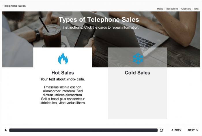 Slide with Two Buttons — Download Storyline Templates