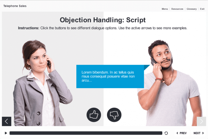 Dialogue Options — Download Articulate Storyline Templates