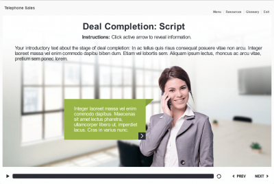 Cutout Lady Talking on Phone — Download Articulate Storyline Templates