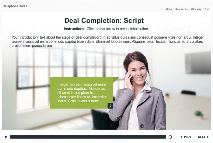 Cutout Lady Talking on Phone — Download Articulate Storyline Templates