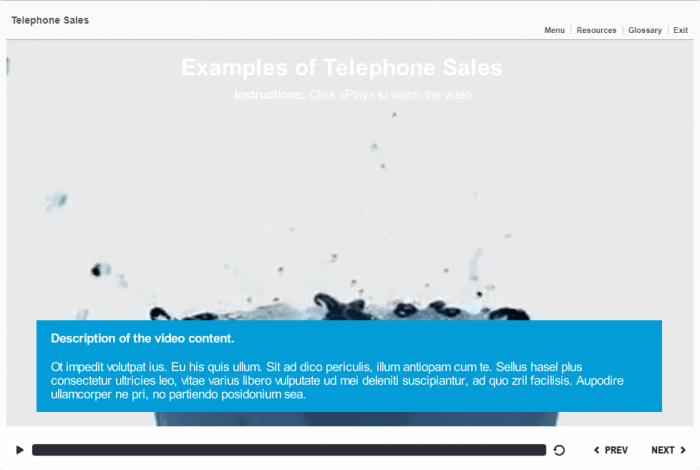 Video Playback — eLearning Articulate Storyline Templates