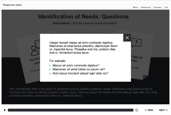 Pop-up Window — eLearning Articulate Storyline Templates