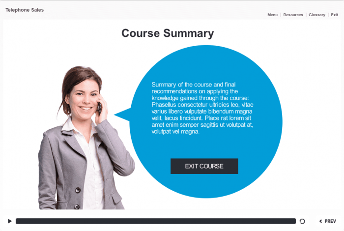 Course Results — Articulate Storyline Template