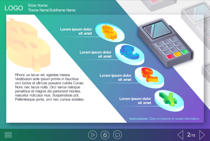 Four Buttons — eLearning Storyline Templates