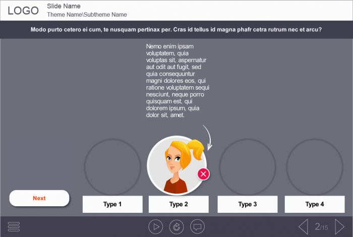 Vector Woman — Download Articulate Storyline Templates