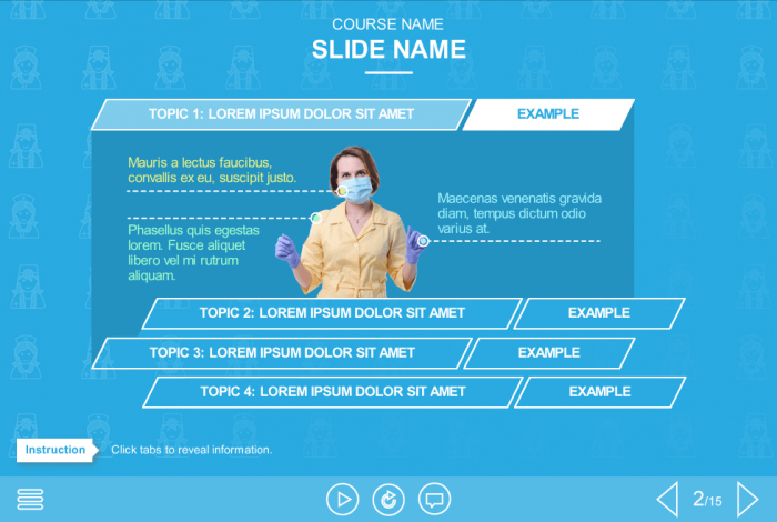 Slide with Tabs — Download Articulate Storyline Templates
