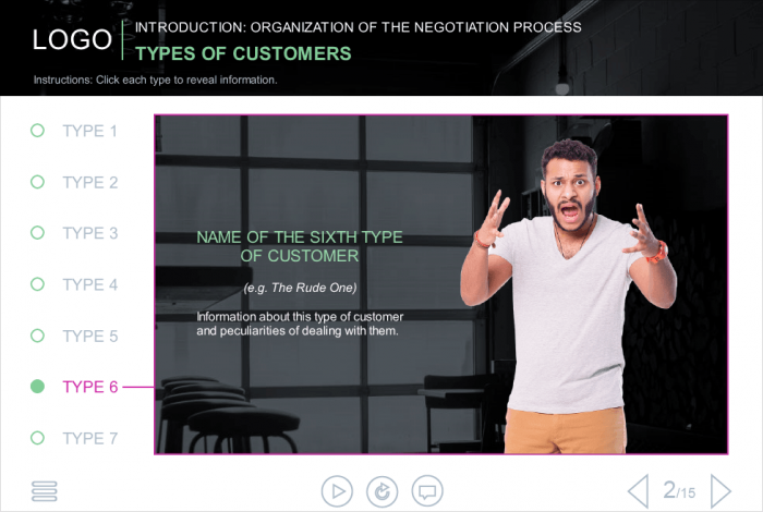 Cutout Man Screaming — eLearning Storyline Templates