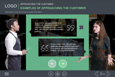 Convesation Between Waiter and Customer — Download Articulate Storyline Templates