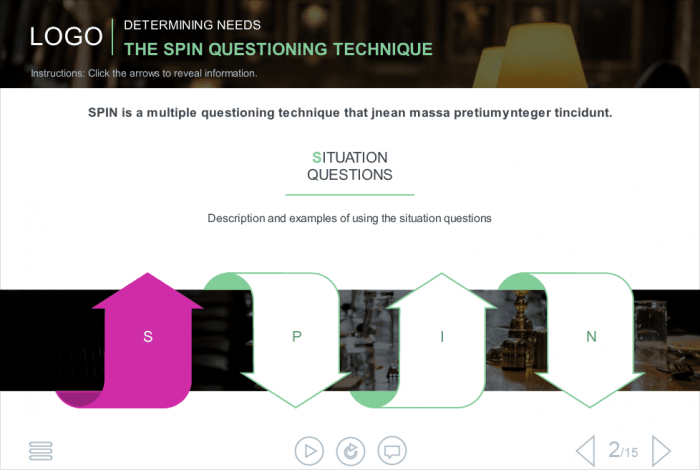 Purple Button — eLearning Articulate Storyline Templates