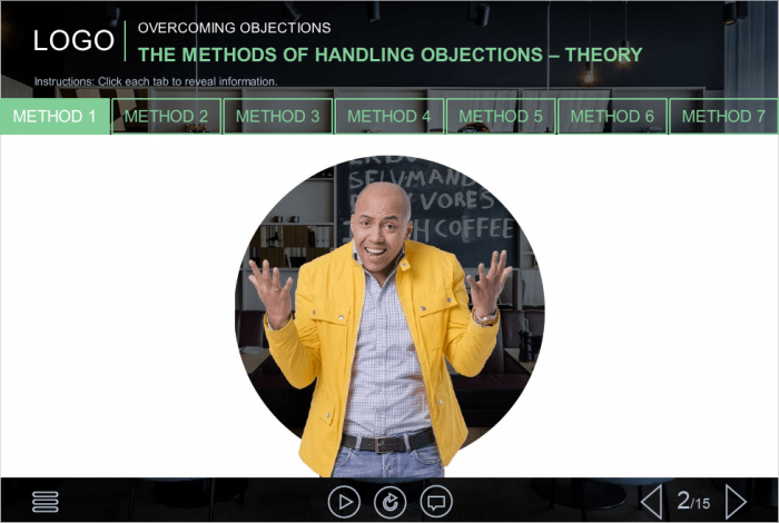 Cutout Man Gesturing — Download Storyline Templates